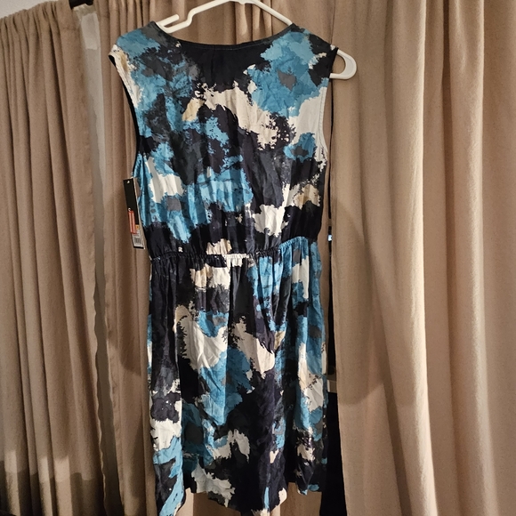 Massimo Supply Co. Blue Tone Water Color Sleeveless Dresses - Small - Picture 2 of 4